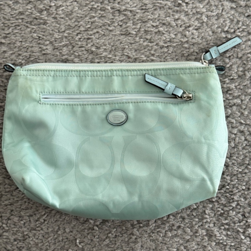 COACH clutch in mint green